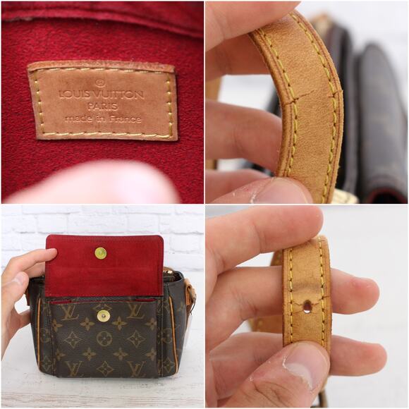 Louis Vuitton Viva Cite PM Small Crossbody & Shoulder Leather Red Purse A4573 - Picture 2 of 13